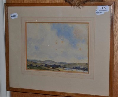 Lot 505 - Philip Wilson Steer, landscape, watercolour, signed and dated 1919, together with the original bill