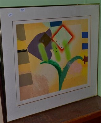 Lot 527 - A modern framed abstract print, limited edition 140/150, signed Stephen Bartlett