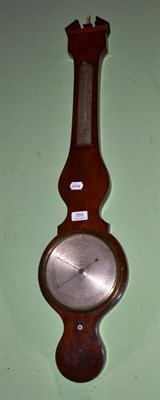 Lot 555 - A 19th century mahogany wheel barometer, J.Ferris Poole