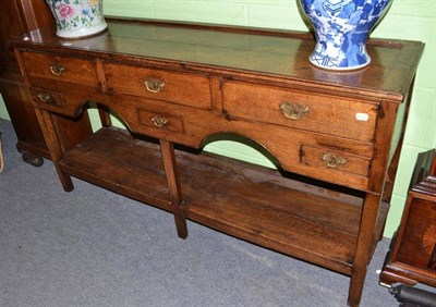 Lot 558 - Small 18th century oak dresser base