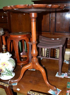 Lot 582 - Mid 18th century mahogany piecrust tripod table