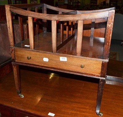 Lot 602 - A 19th century mahogany Canterbury