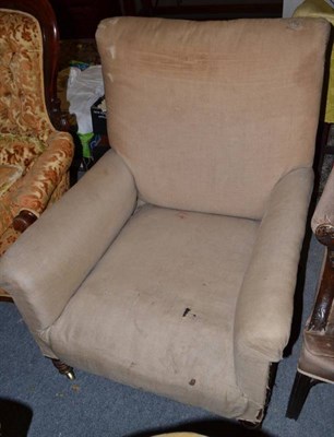 Lot 656 - Large 19th century armchair