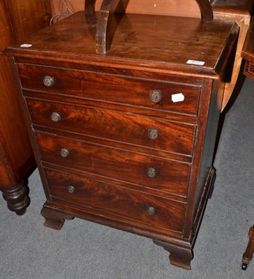 Lot 677 - A 19th century mahogany chest, the interior converted for filing