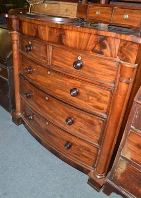 Lot 689 - A 19th century mahogany scotch chest of four drawers