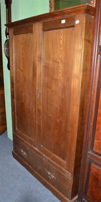 Lot 696 - Small ash two door hall robe