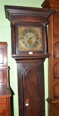 Lot 699 - An oak thirty hour longcase clock, signed Wm Lee Leicester