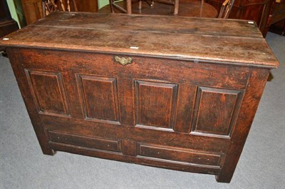 Lot 705 - An 18th century coffer