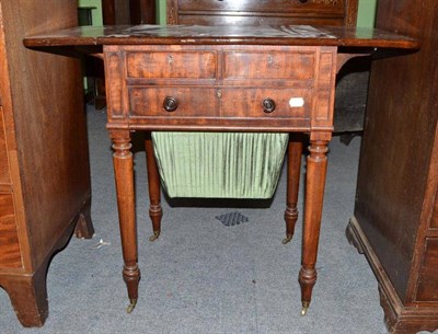 Lot 716 - A 19th century mahogany work table