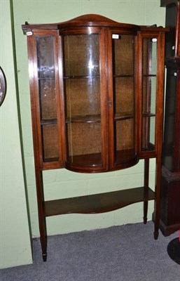 Lot 729 - Bow fronted display cabinet