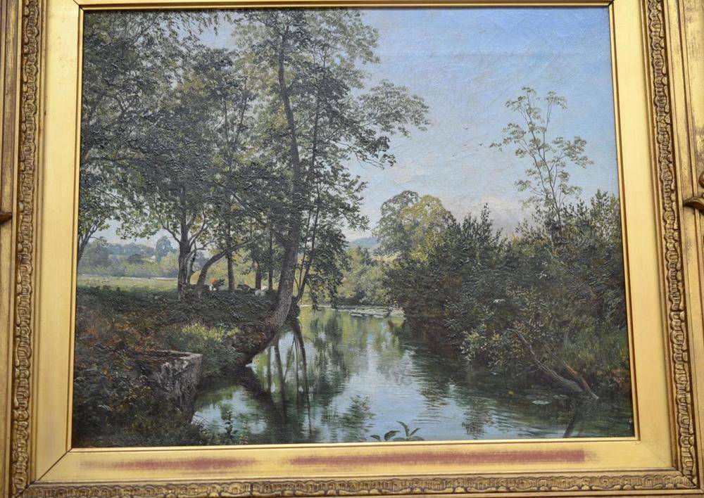 Lot 699 - Charles Collins RBA (1851-1921) Summer river