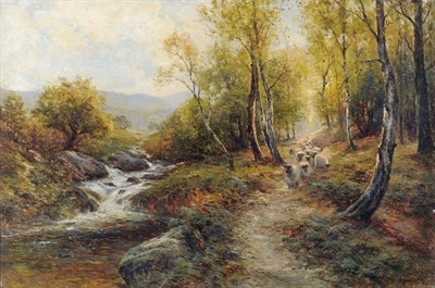 Lot 704 - Ernest Walbourn (1872-1927)  "A Mountain Path " Signed, oil on canvas, 61cm by 91.5cm