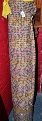 Lot 832 - Large roll of woven checked upholstery/curtain fabric