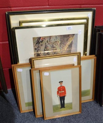 Lot 837 - Lithograph of Entry of the Scots Fusilier Guards into London, July 9th 1856, two large Scots Guards