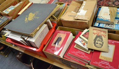 Lot 882 - Quantity of assorted books and catalogues in thirty eight boxes