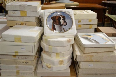 Lot 887 - Large quantity of assorted china plates, boxed with certificates