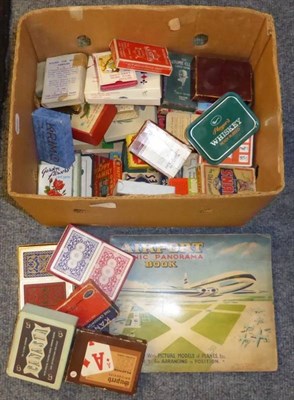 Lot 900A - Box of playing cards and card games