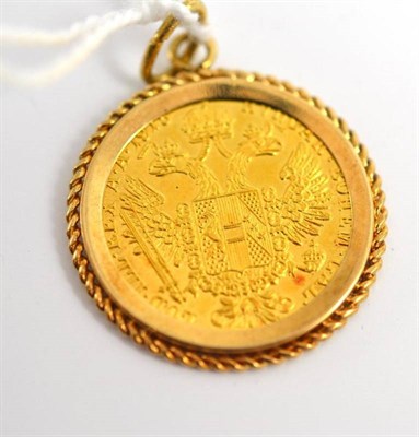 Lot 111 - A coin in a pendant mount