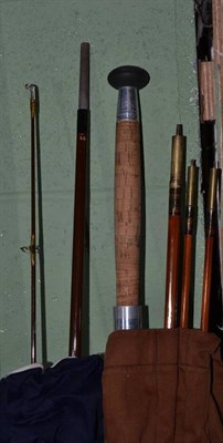 Lot 133 - Three fishing rods: Hardy Jet, Milward Fly Ranger and another