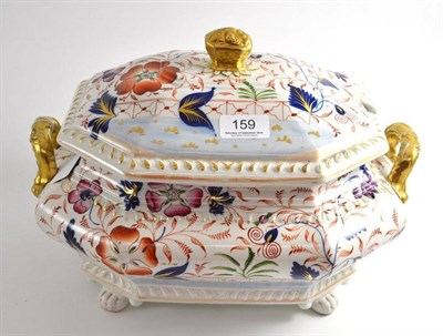 Lot 159 - A 19th century ironstone china tureen and cover