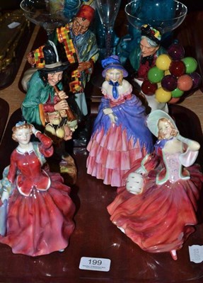 Lot 199 - A tray of six various Doulton figures
