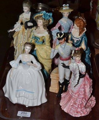 Lot 200 - A set of four boxed Royal Doulton figures:- Isabella, Countess of Sefton; Sophia Charlotte,...