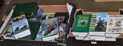 Lot 207 - Two boxes of racehorse time form books