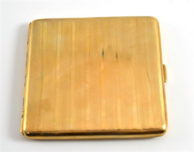 Lot 218 - A 9ct gold cigarette case