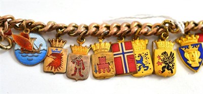 Lot 233 - A charm bracelet with Scandinavian charms