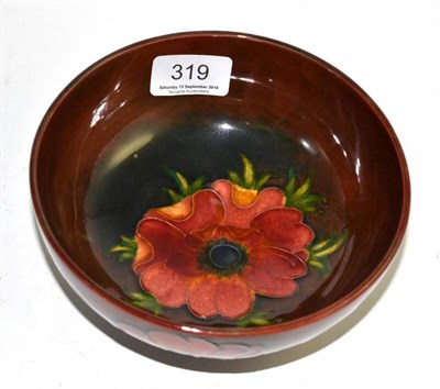 Lot 319 - Walter Moorcroft flambe Anemone bowl