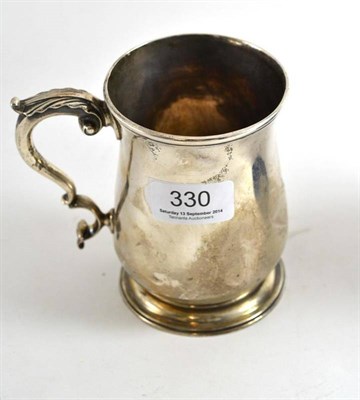 Lot 330 - An 18th century silver mug