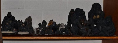 Lot 345 - Large quantity of assorted gorilla ornaments