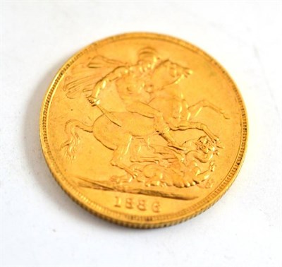 Lot 380 - An 1886 sovereign