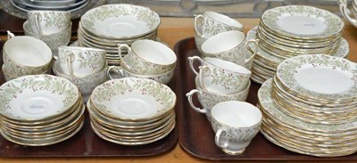 Lot 405 - A 'Whispering Grass' pattern tea and coffee service