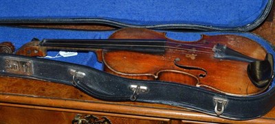 Lot 412 - Violin by Joannes Baptifla, Zanoh, 14"; Verono, Fecit ammo 17-69?