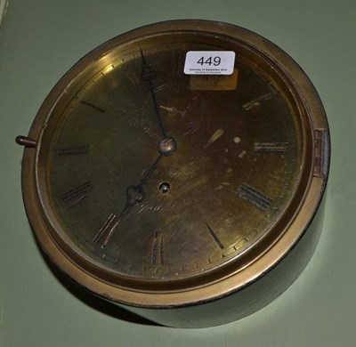 Lot 449 - A ship's wall timepiece, J Moore, Belfast & Dublin