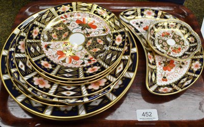 Lot 452 - Ten items of pattern no 2451 Royal Crown Derby