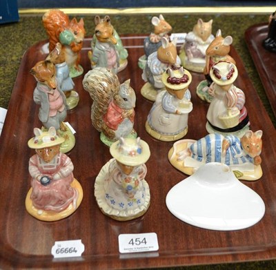 Lot 454 - Six Beswick Beatrice Potter figures including 'Samuel Whisker' and 'Foxy Whiskered Gentleman', both