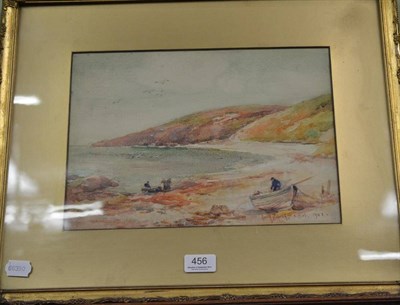 Lot 456 - Owen Bowen ROI, PRCam.A (1873-1967) Perwick Bay, signed and dated 1901, watercolour