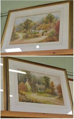 Lot 461 - Pair of framed watercolour landscapes by Stanley Forbes