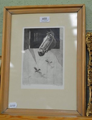 Lot 468 - Pair of etchings of horses