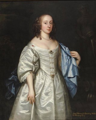 Lot 767 - Circle of Jacob Huysmans (1633-1680) Flemish Portrait of Ann, Viscountess Bayning, wife of H Murray