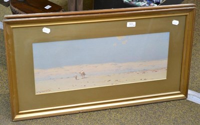 Lot 503 - Augustus Osborne, Lamplough, A pair of watercolour desert scenes, each signed