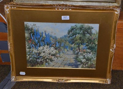 Lot 527 - H Bell 'A Hampstead Garden - Golders Green' and another of a garden view - each signed...