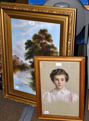 Lot 529 - D Rosi (early 20th century), a pair of oils on canvas over river landscapes together with a...