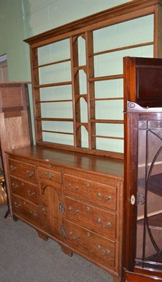 Lot 545 - Oak dresser and rack