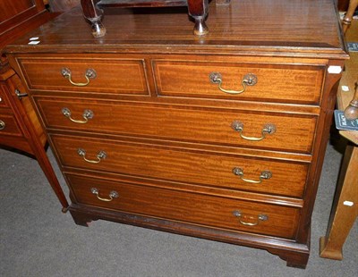 Lot 549 - A 19th century mahogany four height chest