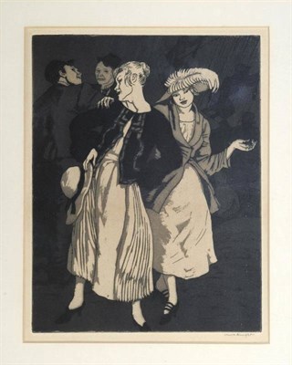 Lot 777 - Dame Laura Knight (1877-1970)  "Bank Holiday ", 1923 Signed in pencil, black and white etching,...