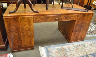 Lot 625 - Walnut desk