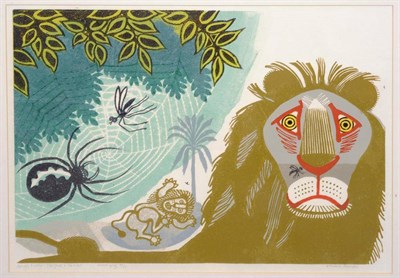 Lot 785 - Edward Bawden (1903-1989)  "The Gnat & the Lion " Signed and inscribed in pencil, limited...